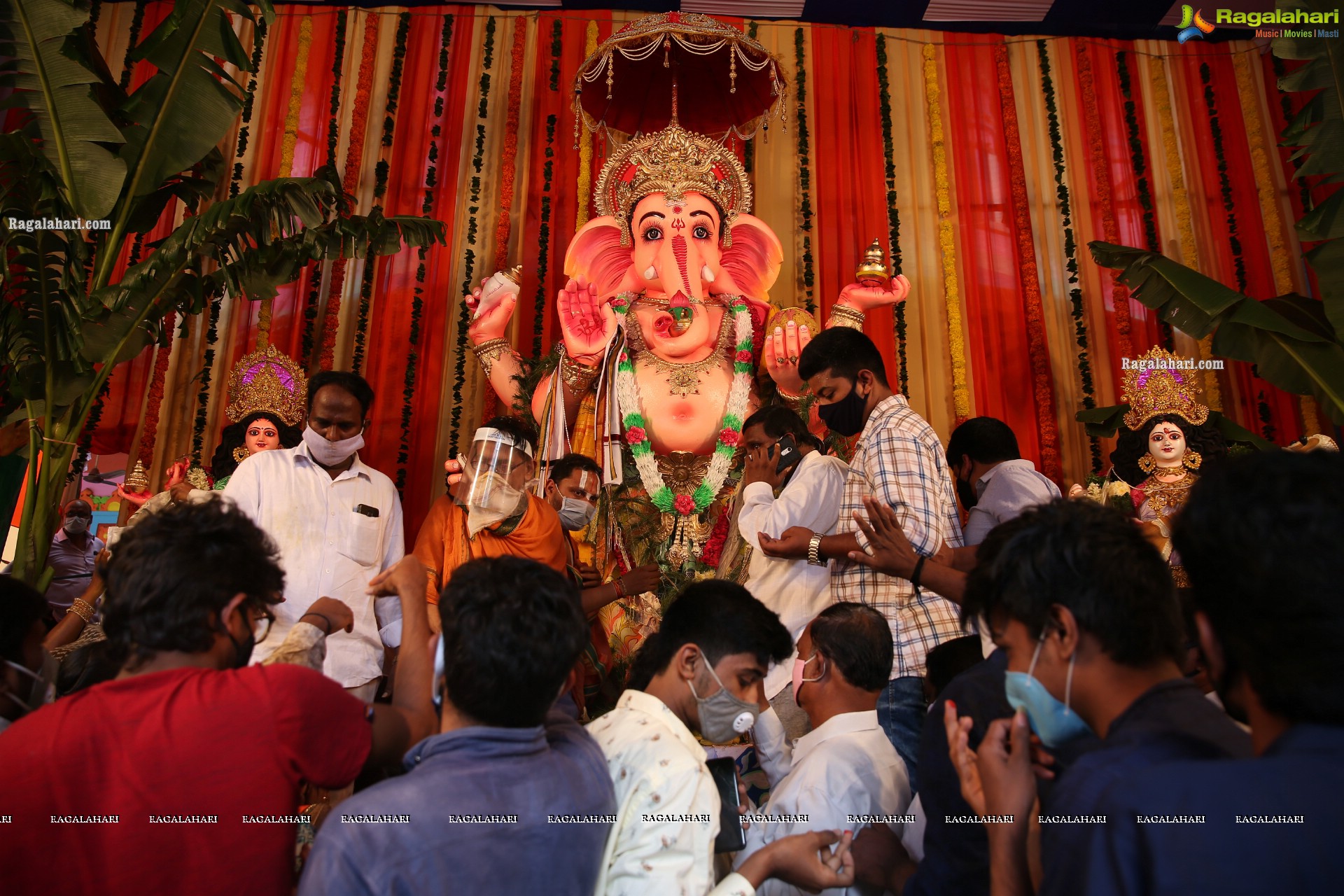 Khairatabad Ganesh 2020 in Dhanvantari Avatar