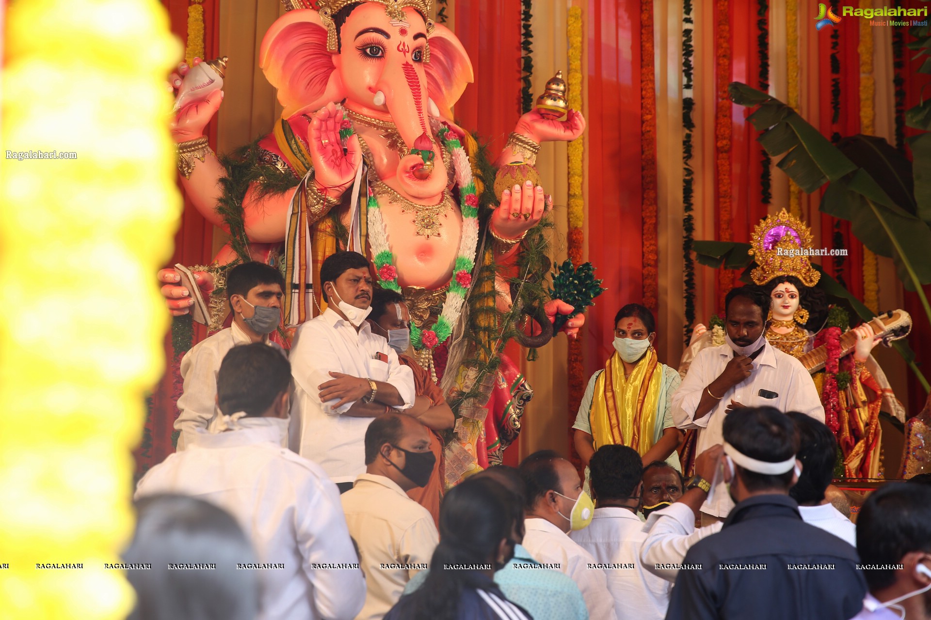 Khairatabad Ganesh 2020 in Dhanvantari Avatar