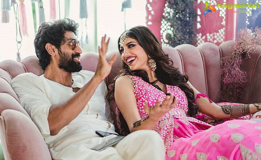 Rana Daggubati-Miheeka Bajaj's Mehandi Ceremony Pics