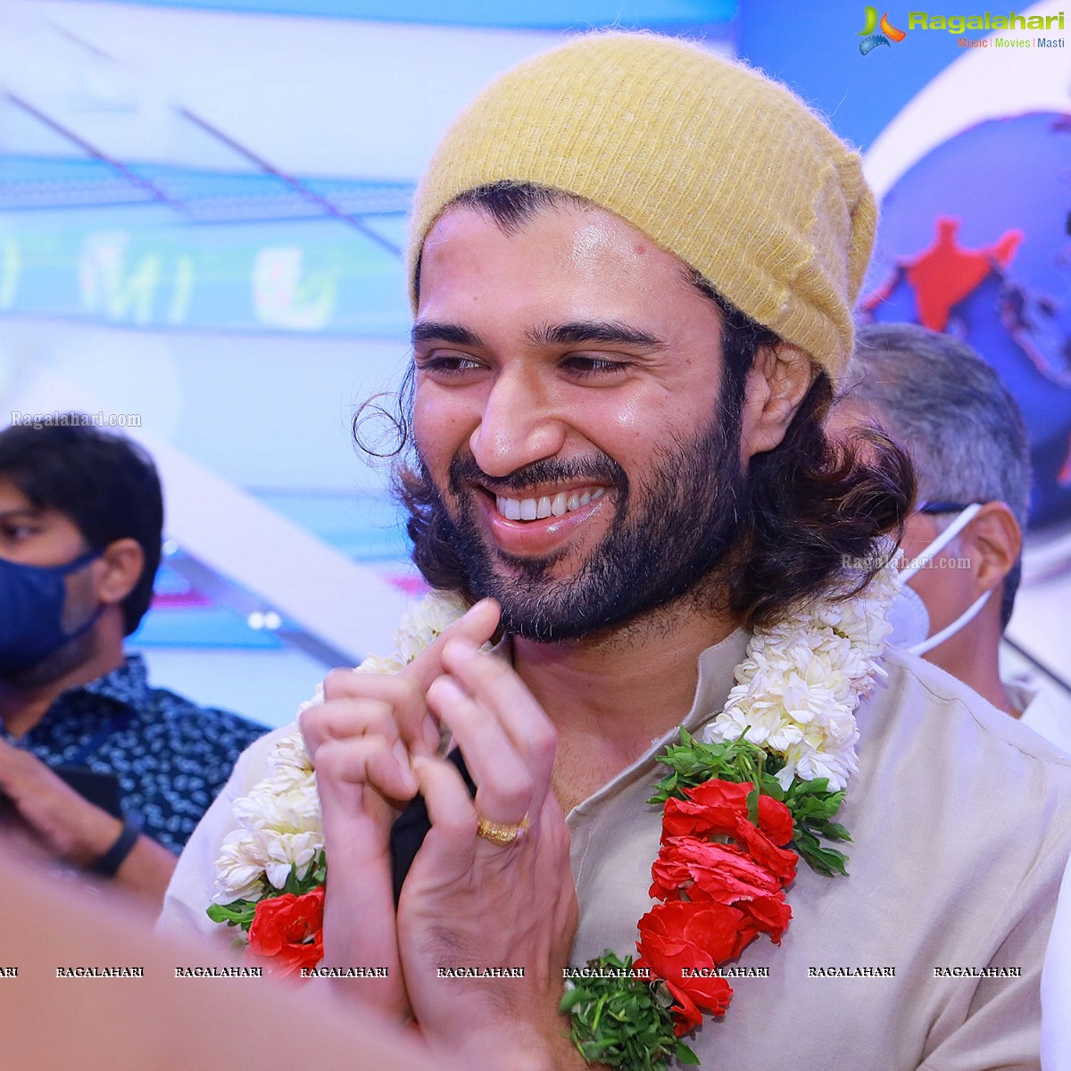 Allu Arjun and Vijay Devarakonda at aha's New Office Pooja Ceremony