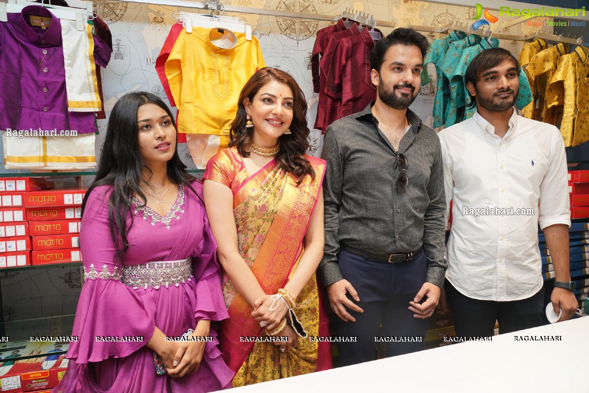 Kajal Aggarwal Launches Kasam Pullaiah Shopping Mall in Warangal Along with Husband Gautham