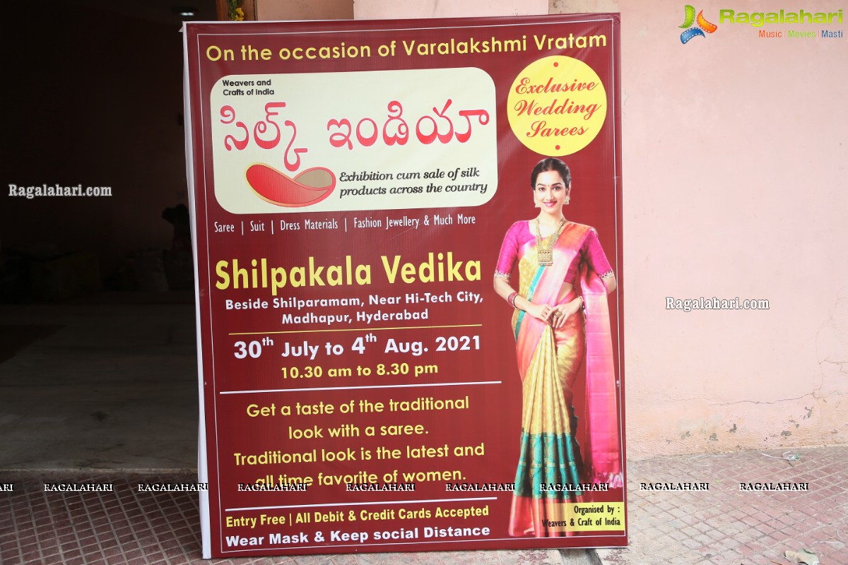 Sandhya Raju Inaugurates Silk India Expo August 2021 at Shilpakala Vedika