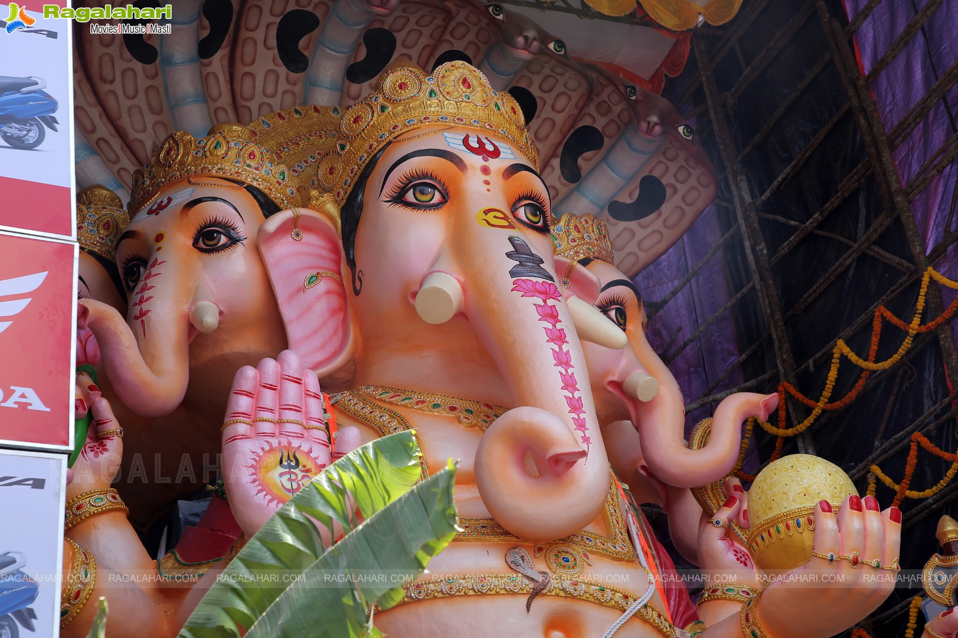 Khairatabad Ganesh 2022 as Shri Panchamukha Mahalakshmi Ganapati - The 50-Feet Tall Idol Made From Clay