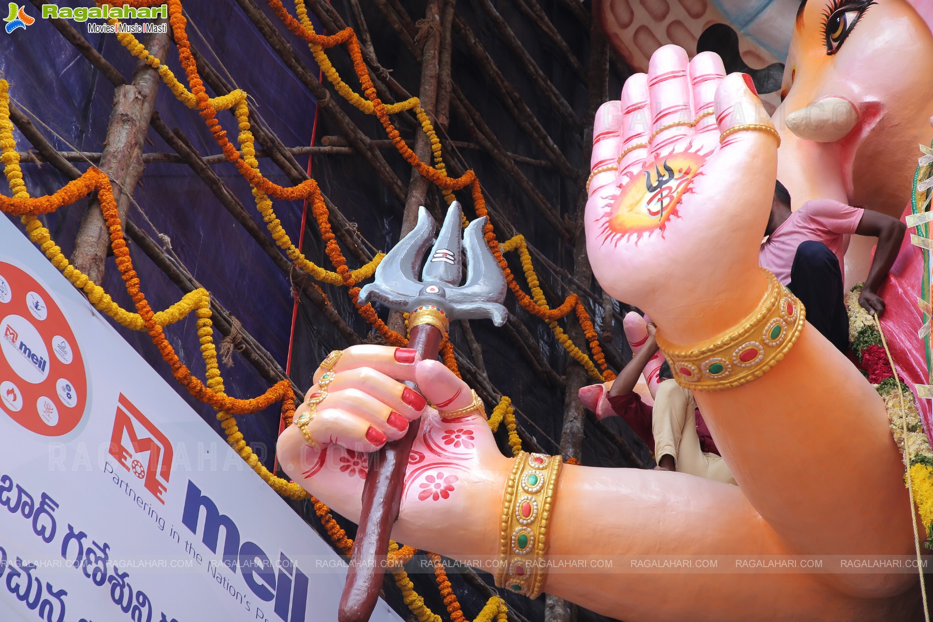 Khairatabad Ganesh 2022 as Shri Panchamukha Mahalakshmi Ganapati - The 50-Feet Tall Idol Made From Clay