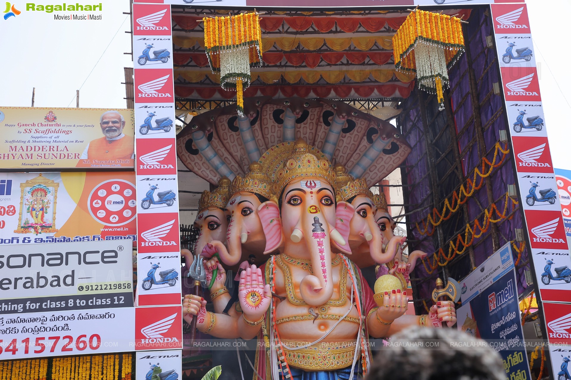 Khairatabad Ganesh 2022 as Shri Panchamukha Mahalakshmi Ganapati - The 50-Feet Tall Idol Made From Clay