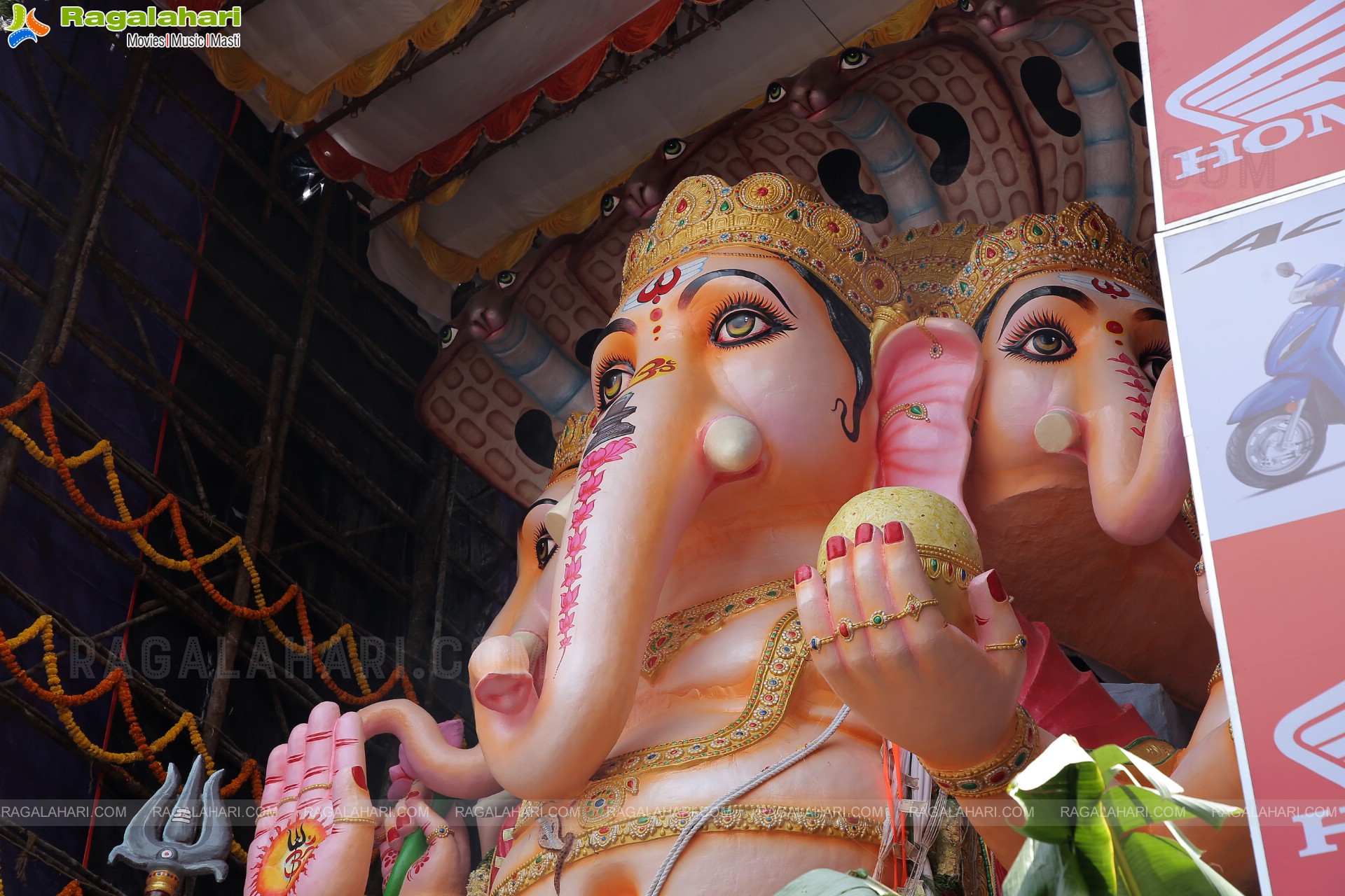 Khairatabad Ganesh 2022 as Shri Panchamukha Mahalakshmi Ganapati - The 50-Feet Tall Idol Made From Clay