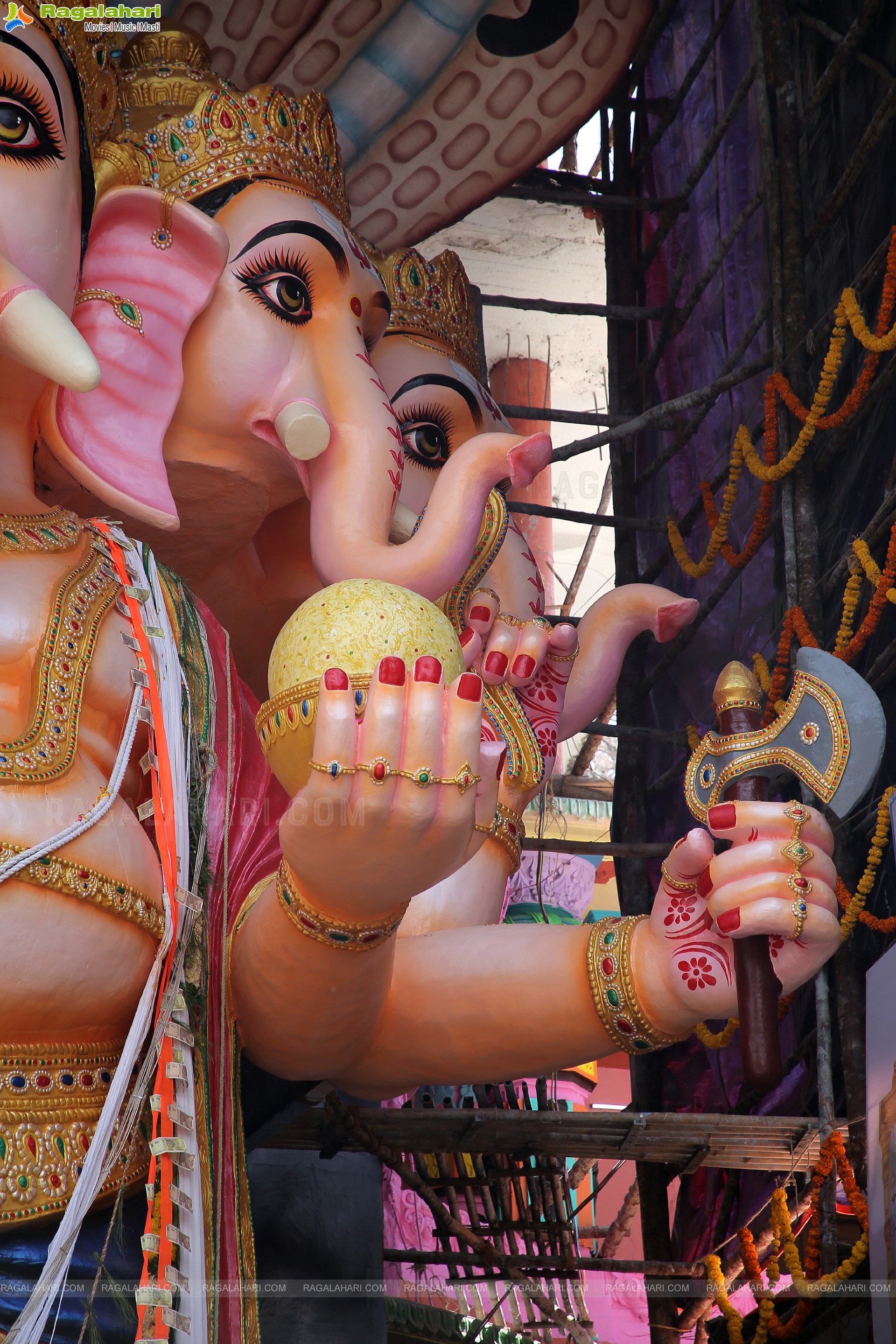 Khairatabad Ganesh 2022 as Shri Panchamukha Mahalakshmi Ganapati - The 50-Feet Tall Idol Made From Clay