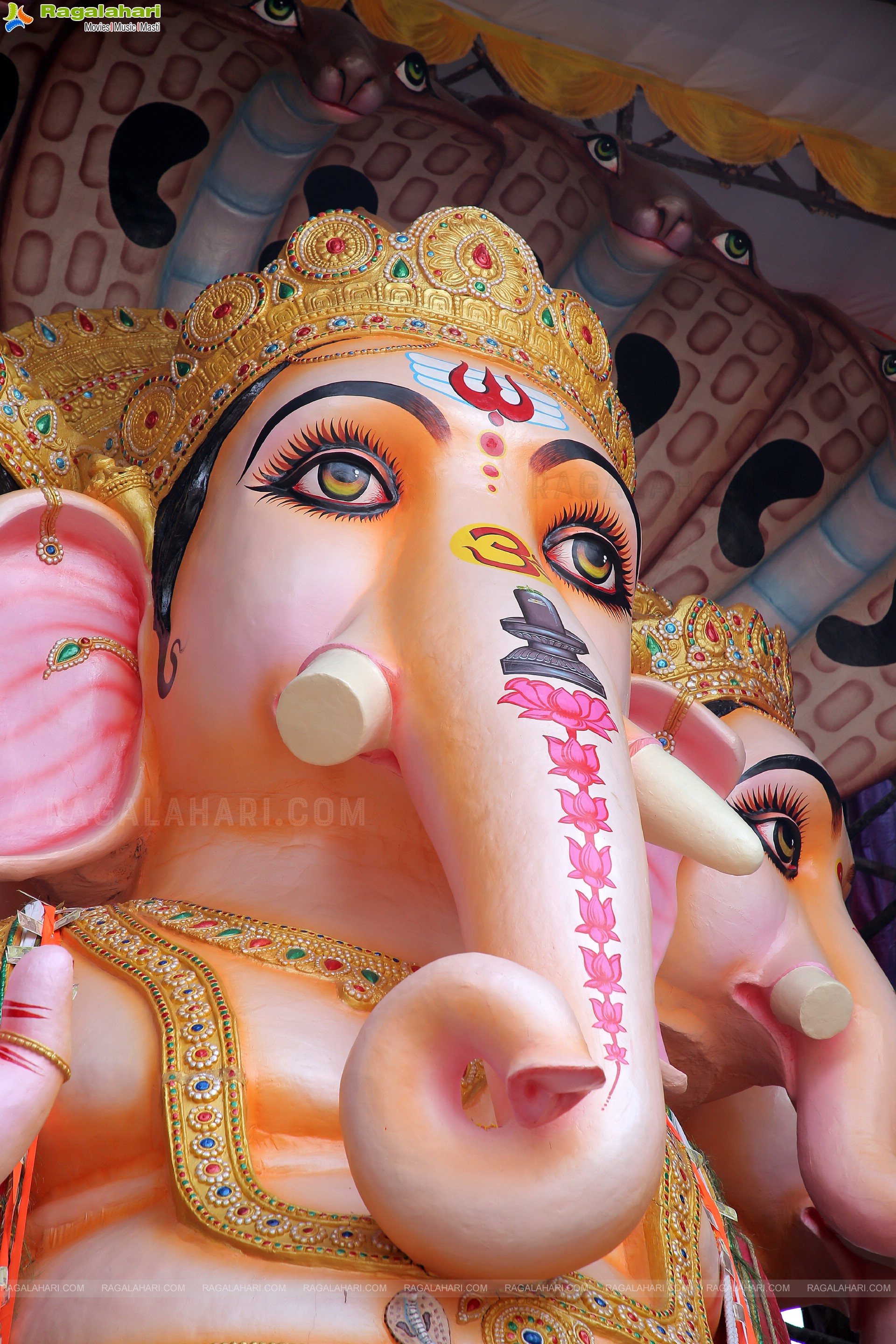 Khairatabad Ganesh 2022 as Shri Panchamukha Mahalakshmi Ganapati - The 50-Feet Tall Idol Made From Clay