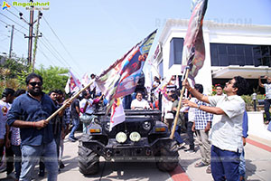 Bhola Shankar Movie Team Rally, Hyderabad