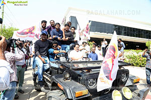 Bhola Shankar Movie Team Rally, Hyderabad