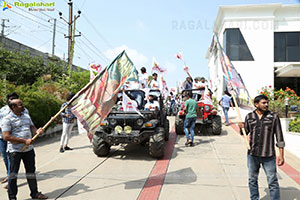 Bhola Shankar Movie Team Rally, Hyderabad