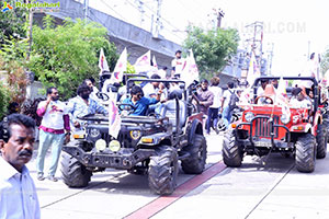 Bhola Shankar Movie Team Rally, Hyderabad