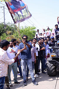 Bhola Shankar Movie Team Rally, Hyderabad