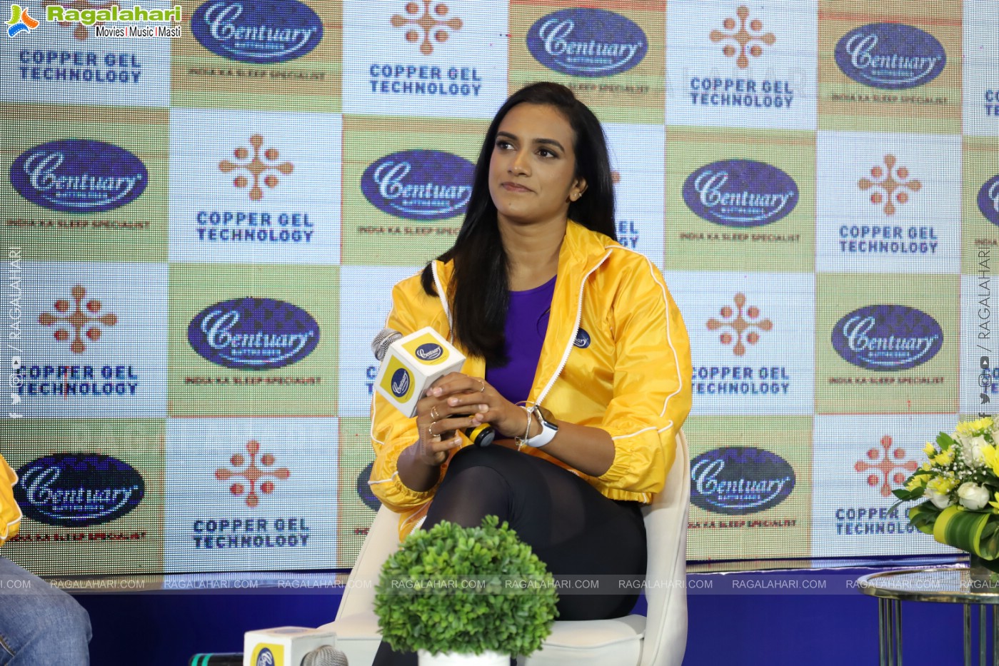 PV Sindhu as Brand Ambassador for Centuary Mattresses Announcement Event