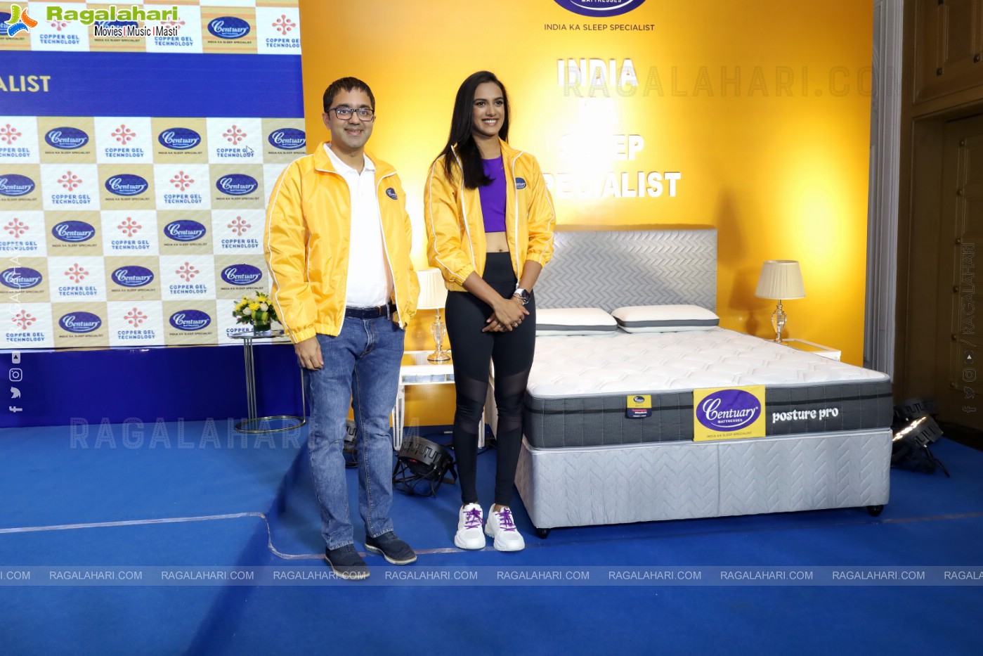 PV Sindhu as Brand Ambassador for Centuary Mattresses Announcement Event