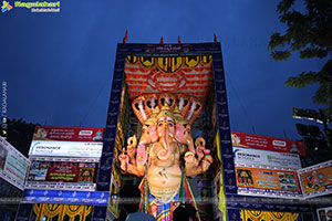 Khairatabad Ganesh 2025 as Vishwashanti Maha Shakti Ganapati
