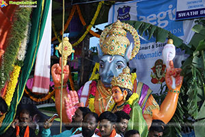 Khairatabad Ganesh 2025 as Vishwashanti Maha Shakti Ganapati