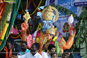 Khairatabad Ganesh 2025 as Vishwashanti Maha Shakti Ganapati