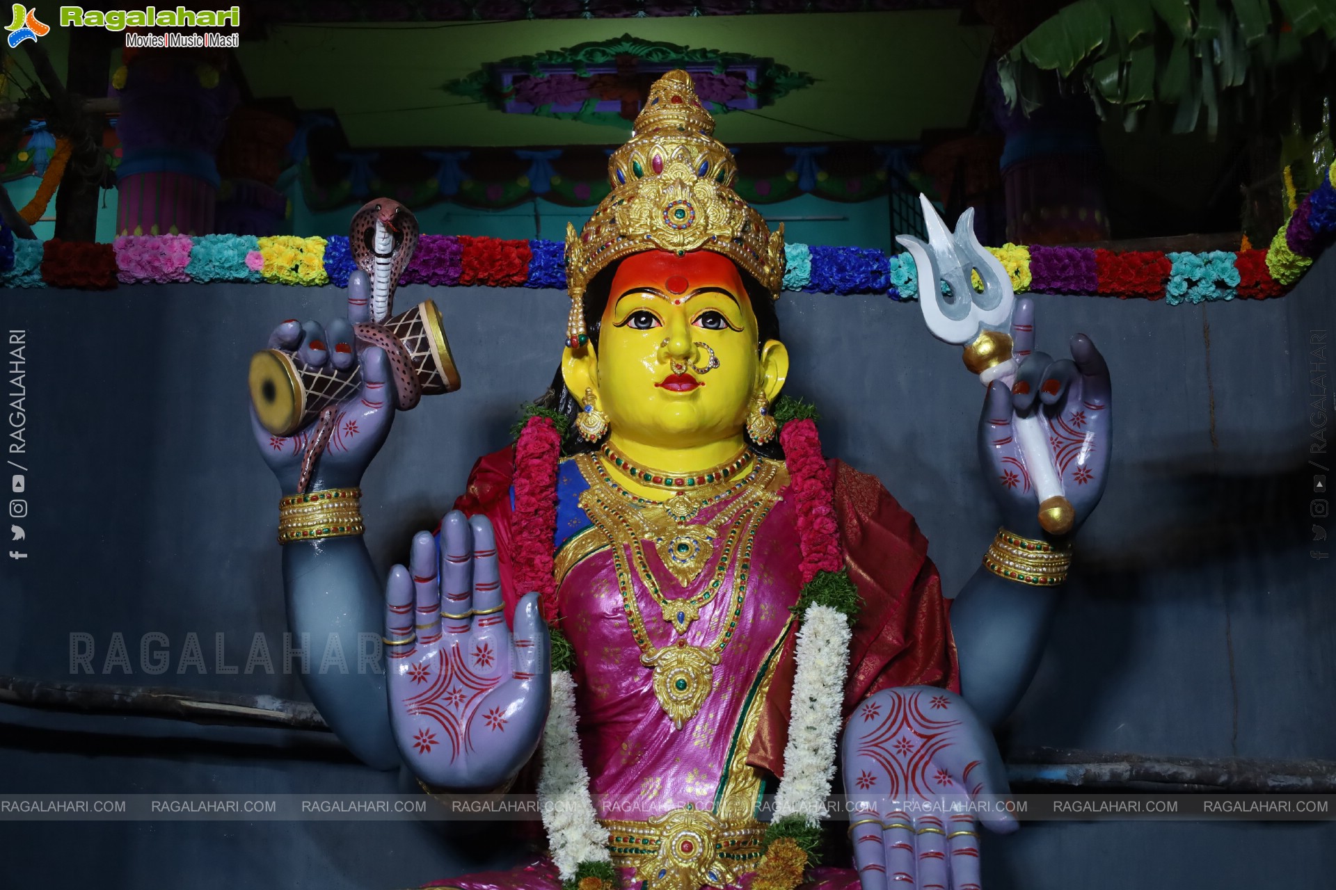 Khairatabad Ganesh 2025 as Vishwashanti Maha Shakti Ganapati - 69 feet Tall Idol