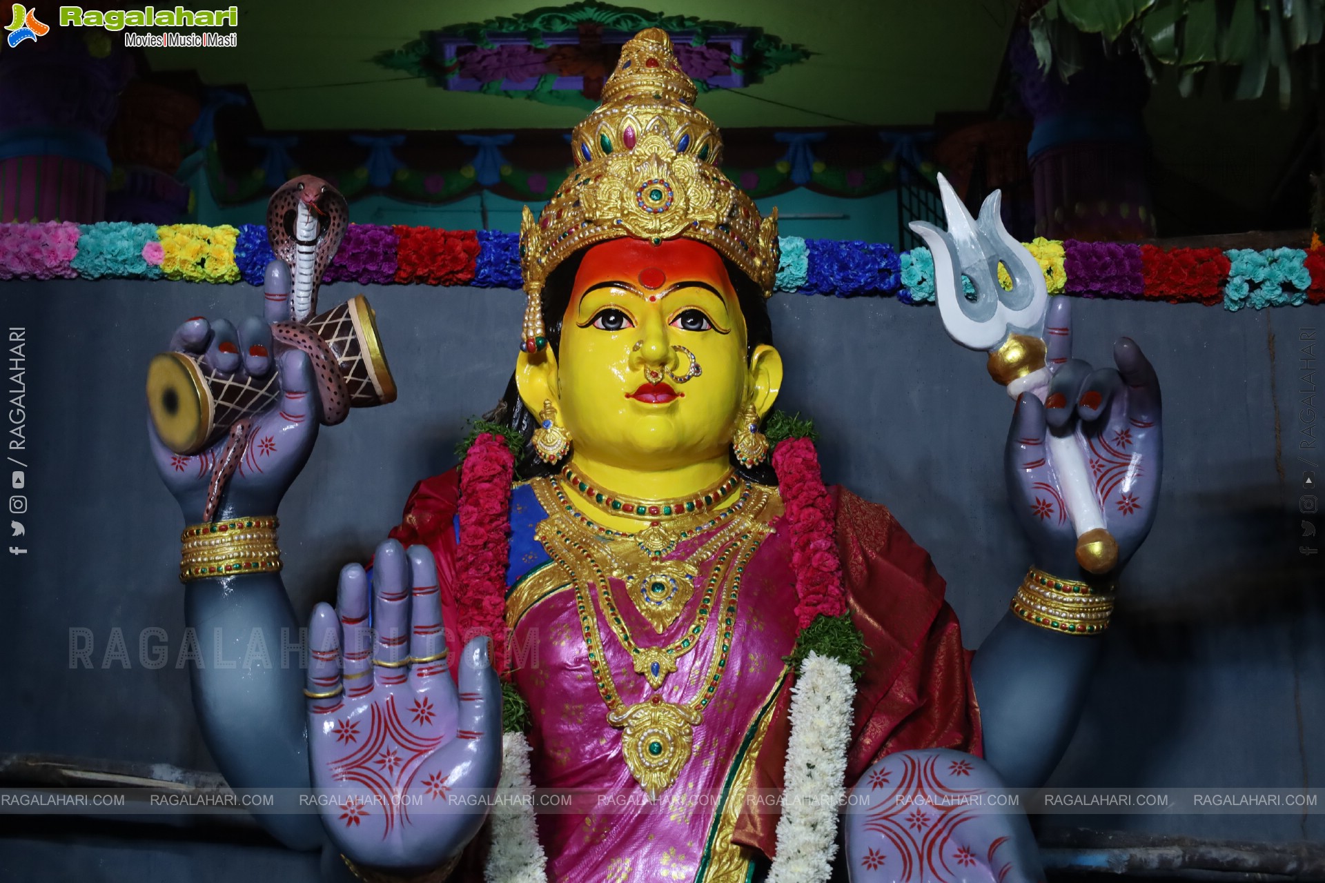 Khairatabad Ganesh 2025 as Vishwashanti Maha Shakti Ganapati - 69 feet Tall Idol