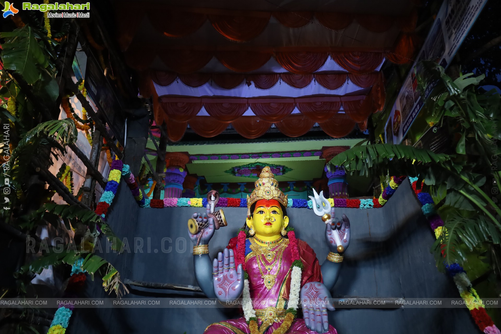 Khairatabad Ganesh 2025 as Vishwashanti Maha Shakti Ganapati - 69 feet Tall Idol