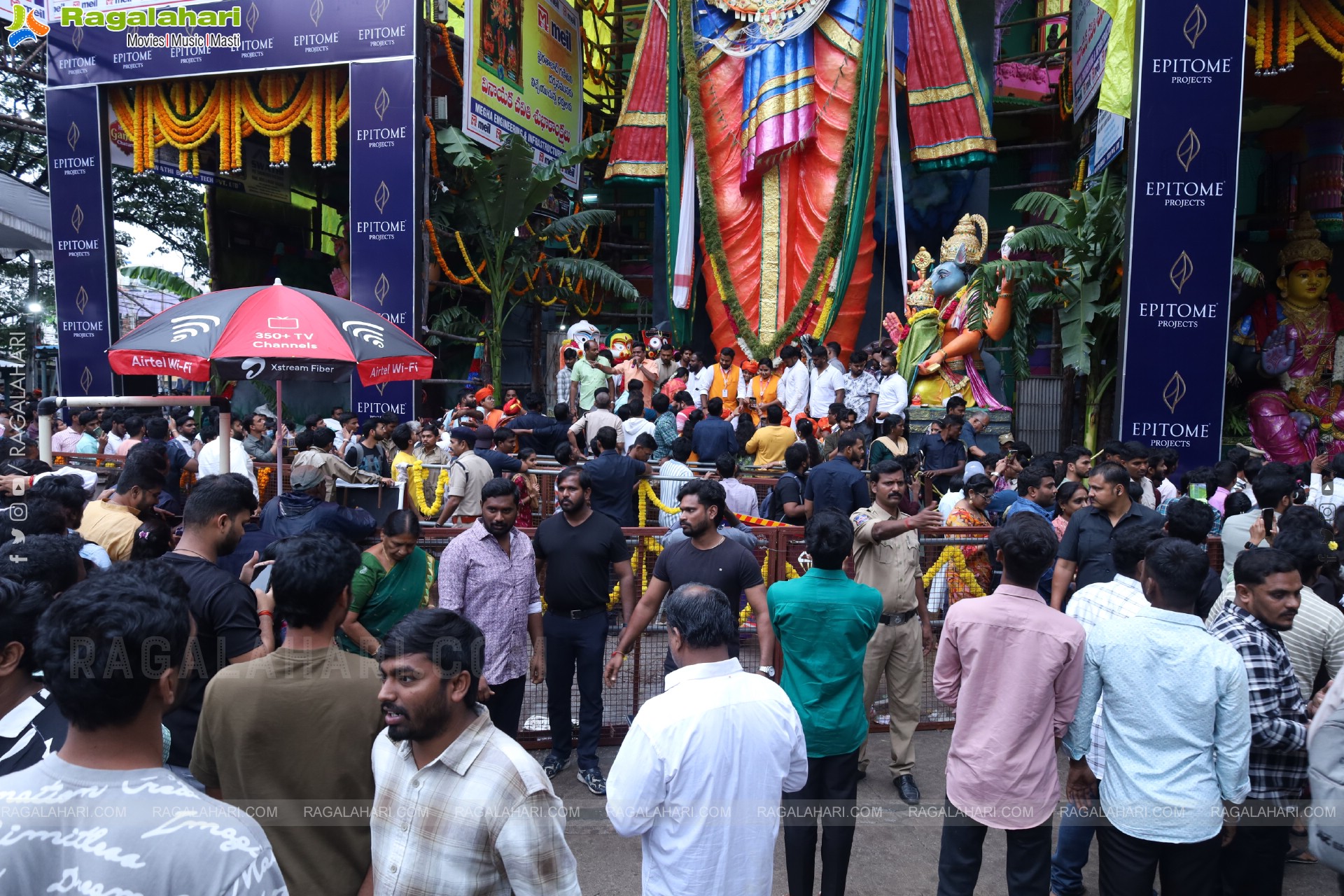 Khairatabad Ganesh 2025 as Vishwashanti Maha Shakti Ganapati - 69 feet Tall Idol