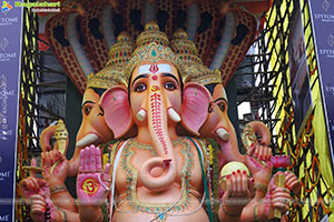 Khairatabad Ganesh 2025 as Vishwashanti Maha Shakti Ganapati