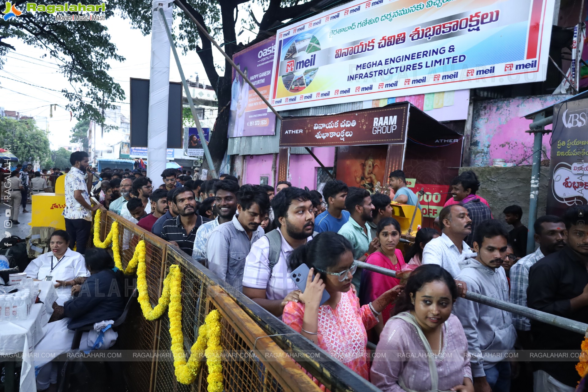 Khairatabad Ganesh 2025 as Vishwashanti Maha Shakti Ganapati - 69 feet Tall Idol