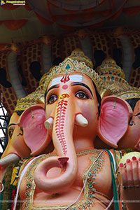 Khairatabad Ganesh 2025 as Vishwashanti Maha Shakti Ganapati