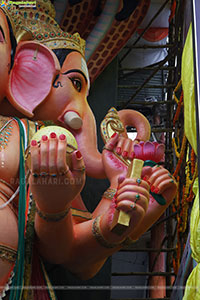 Khairatabad Ganesh 2025 as Vishwashanti Maha Shakti Ganapati