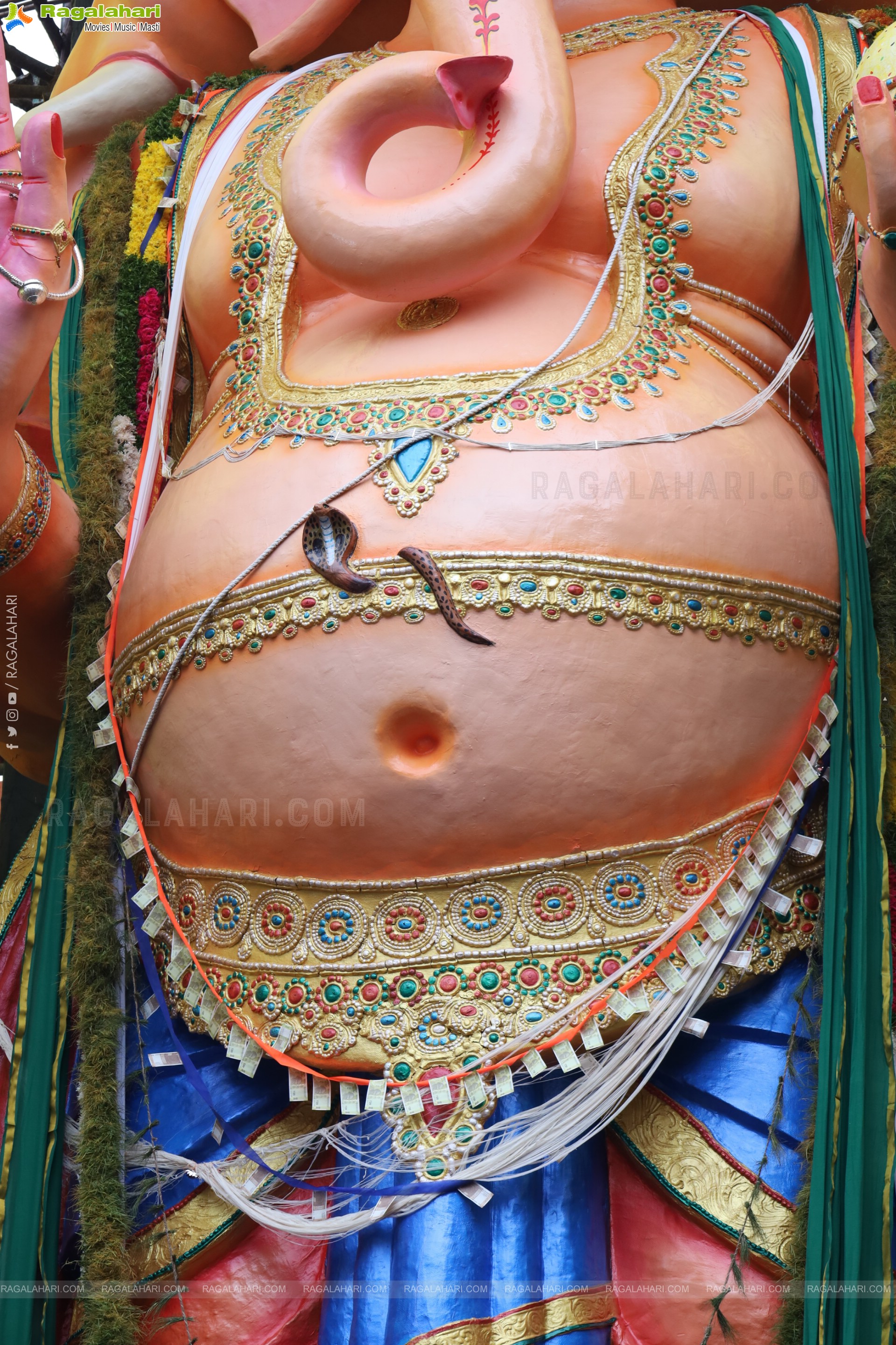 Khairatabad Ganesh 2025 as Vishwashanti Maha Shakti Ganapati - 69 feet Tall Idol