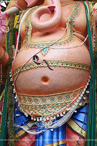 Khairatabad Ganesh 2025 as Vishwashanti Maha Shakti Ganapati