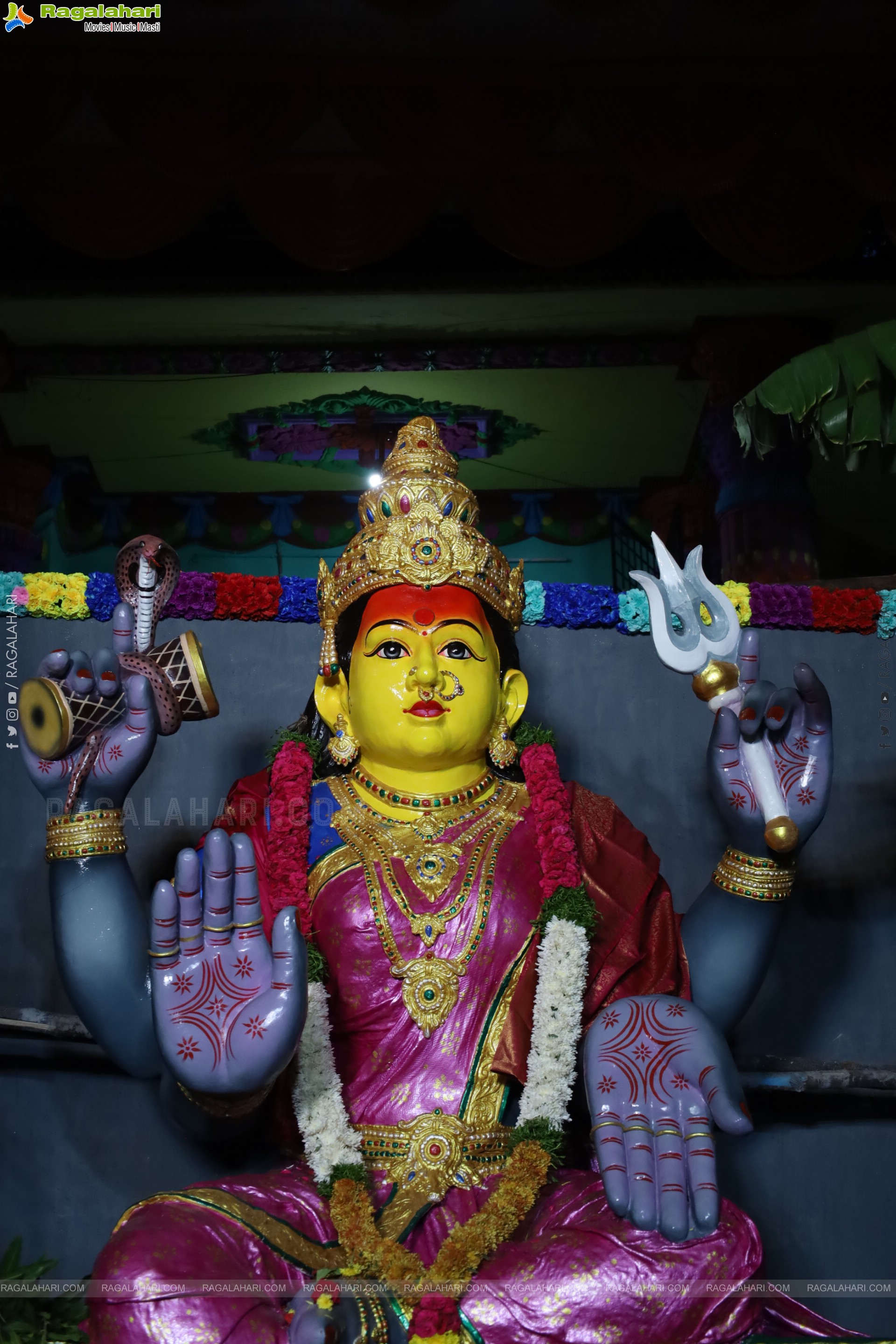 Khairatabad Ganesh 2025 as Vishwashanti Maha Shakti Ganapati - 69 feet Tall Idol