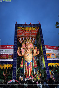 Khairatabad Ganesh 2025 as Vishwashanti Maha Shakti Ganapati