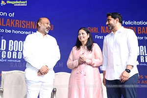 Felicitation of NBK by World Book of Records