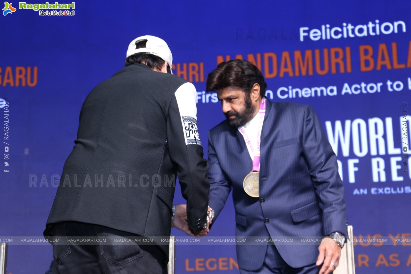 Felicitation of NBK by World Book of Records Event