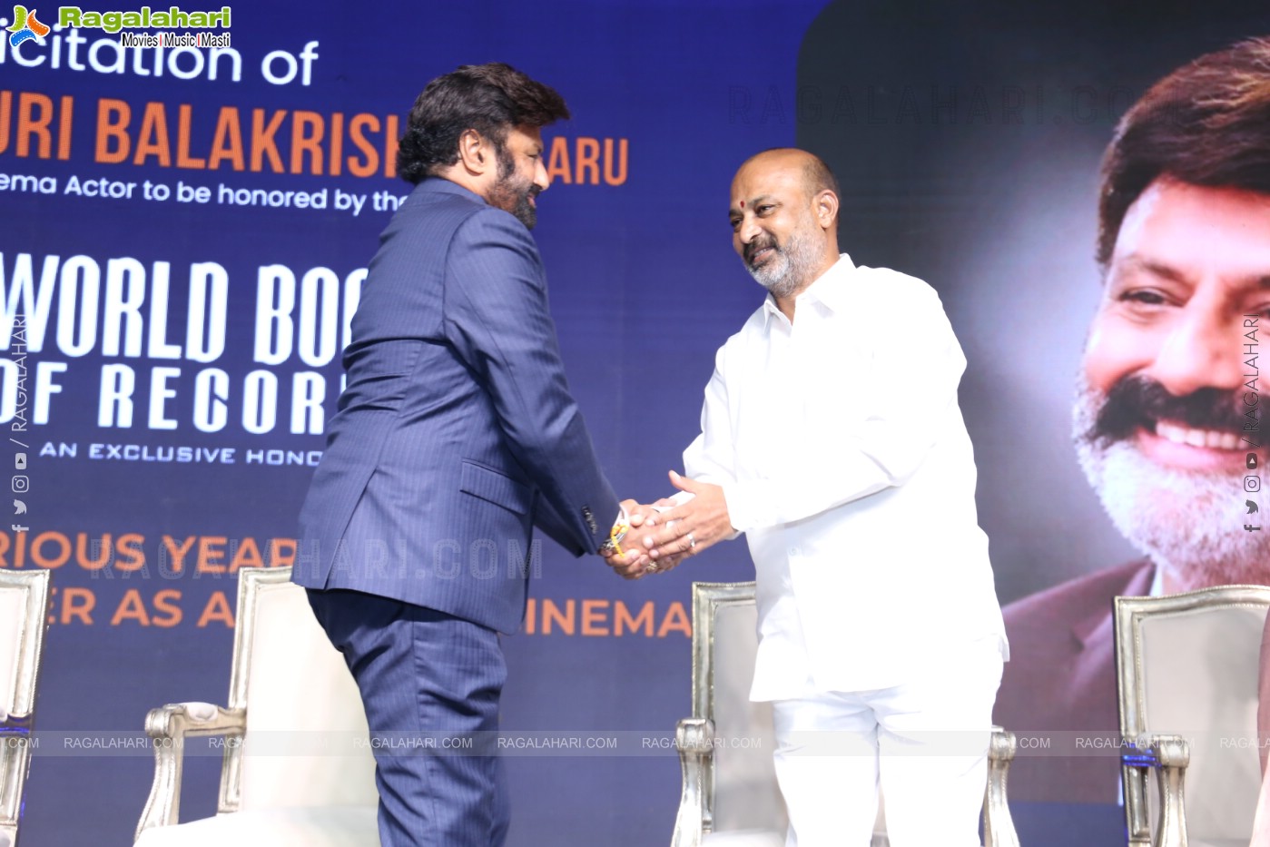 Felicitation of NBK by World Book of Records Event
