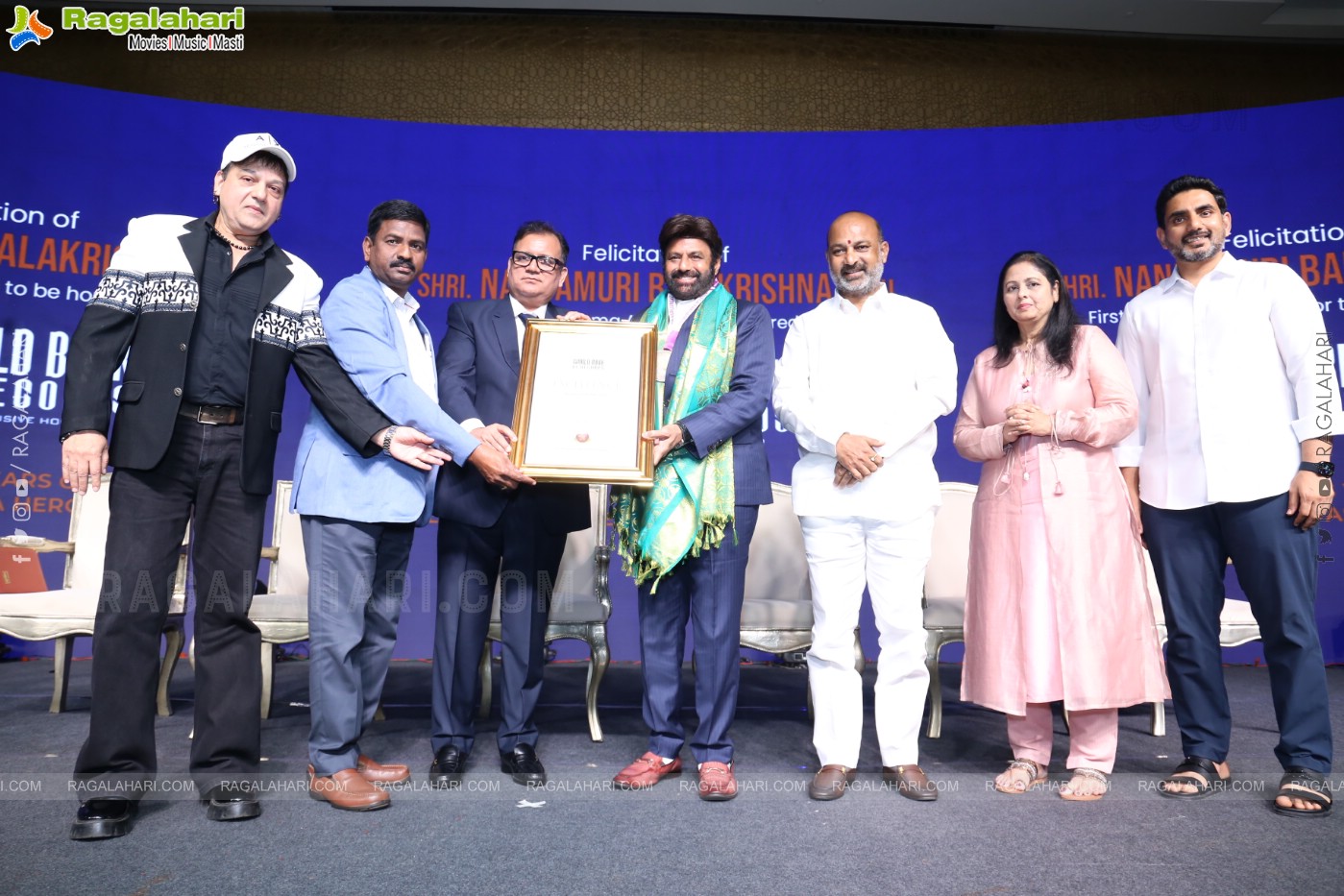 Felicitation of NBK by World Book of Records Event