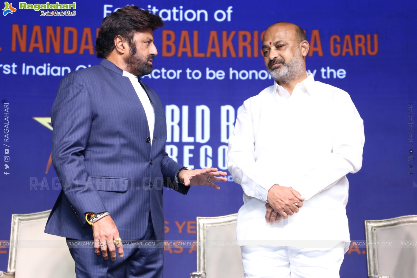 Felicitation of NBK by World Book of Records Event