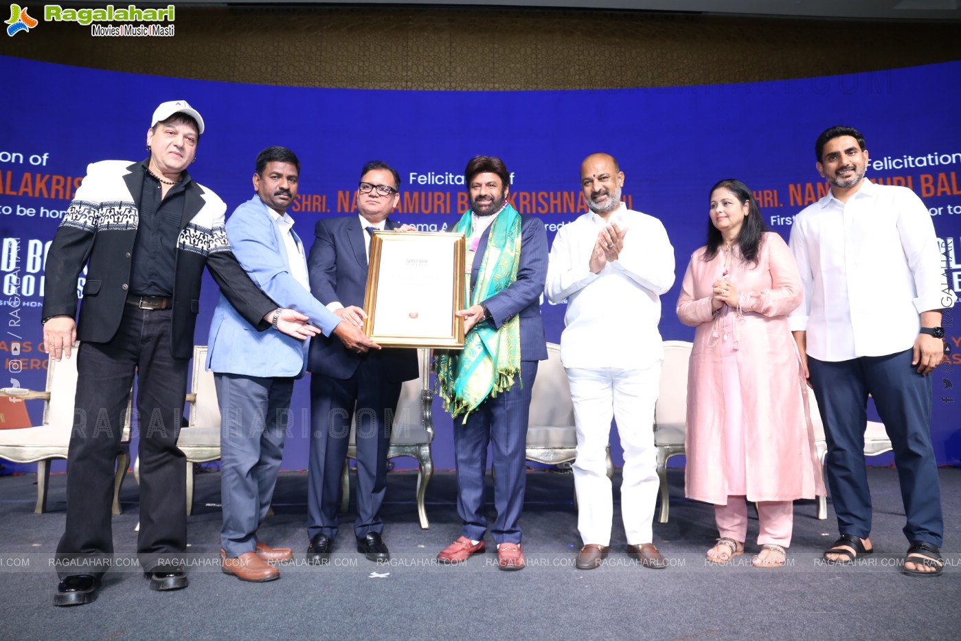 Felicitation of NBK by World Book of Records Event