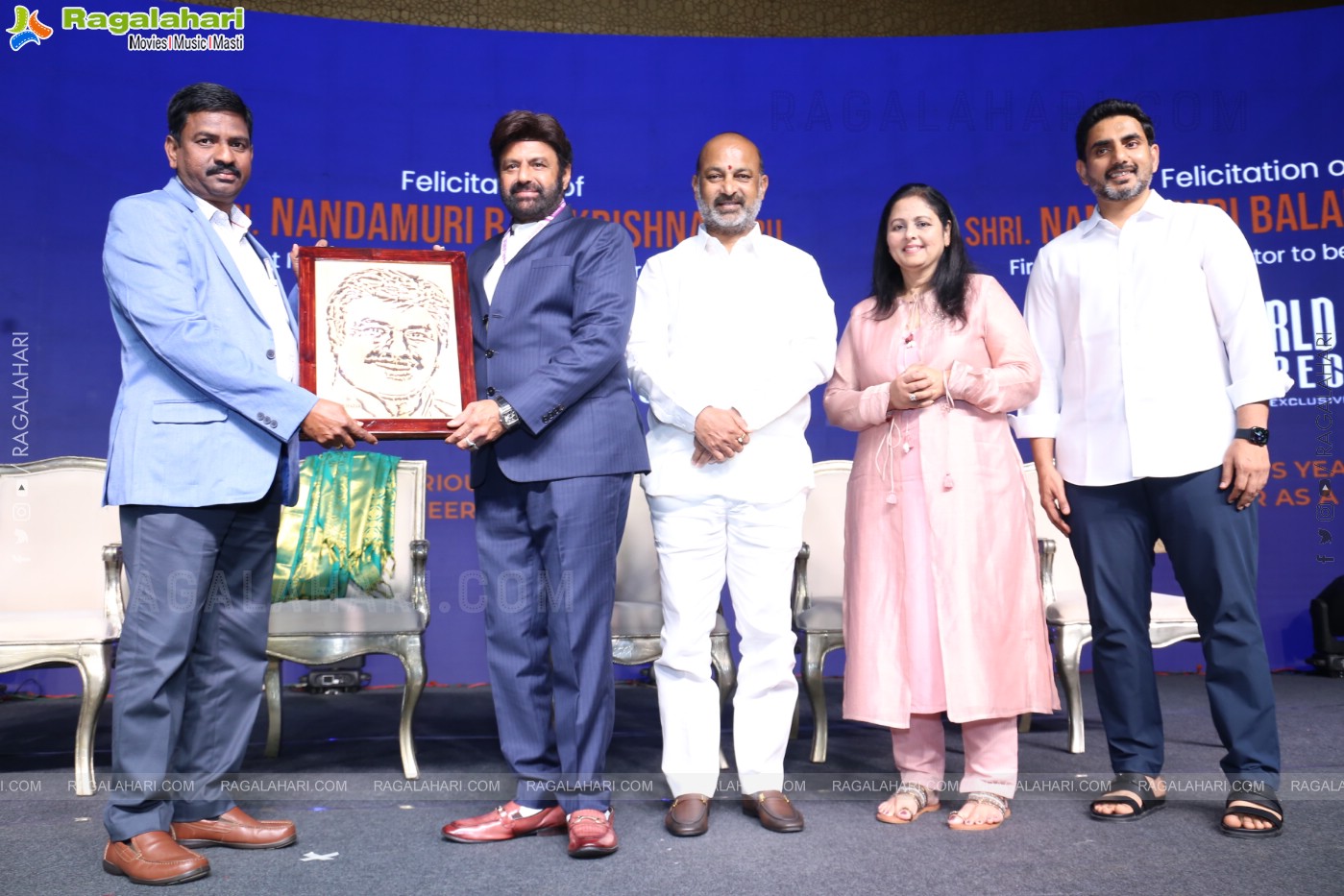 Felicitation of NBK by World Book of Records Event