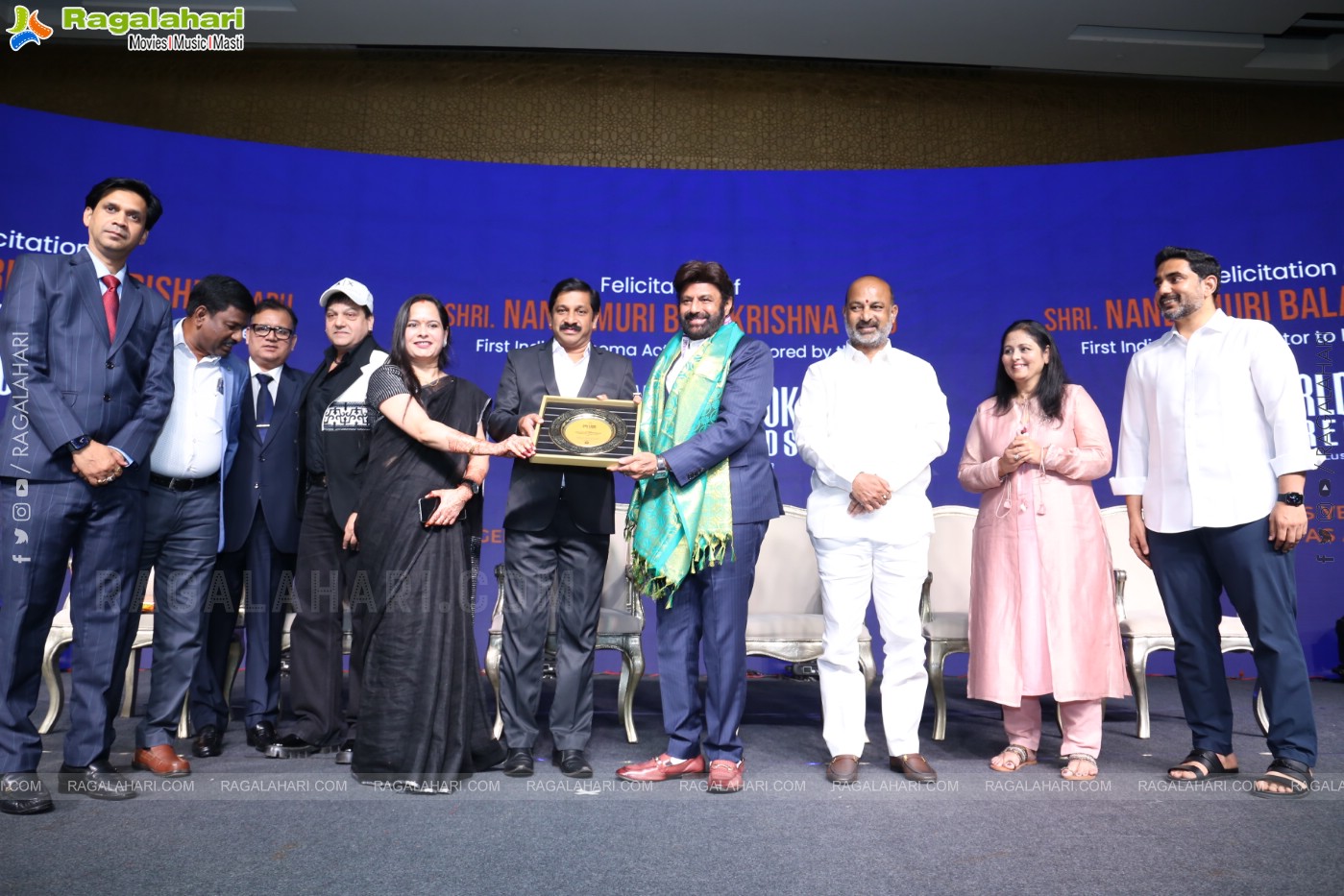 Felicitation of NBK by World Book of Records Event