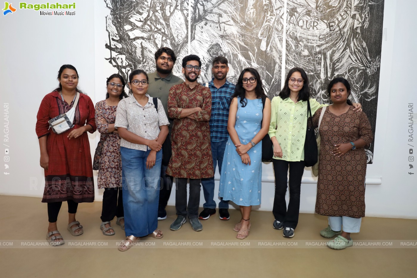 Triloka - An Exhibition Of Artworks at Shrishti Art Gallery, Hyderabad