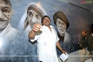 Chiranjeevi's first press meet as a Politician 