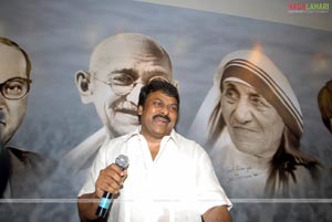 Chiranjeevi's first press meet as a Politician 