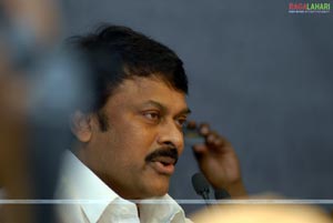 Chiranjeevi's first press meet as a Politician 