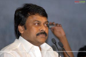 Chiranjeevi's first press meet as a Politician 