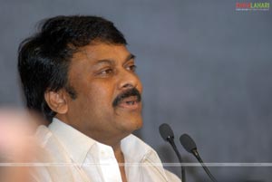 Chiranjeevi's first press meet as a Politician 