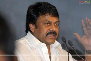 Chiranjeevi's first press meet as a Politician 