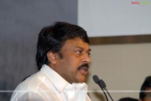 Chiranjeevi's first press meet as a Politician 